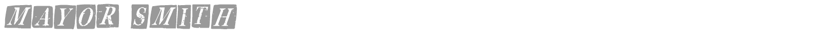 Mayor Smith font preview